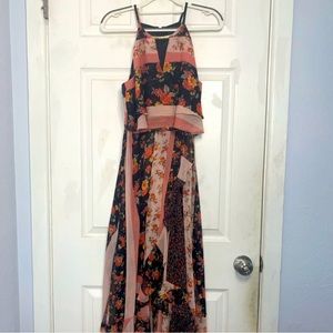 Kensie Floral Mixed Print Dress